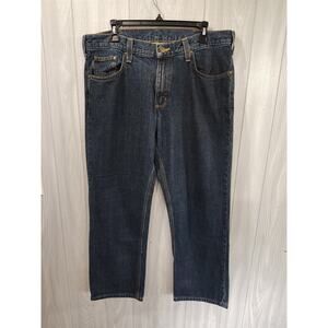 Carhartt Jeans Men's Straight Traditional Fit 34X30 RN# 14806 Chore Western